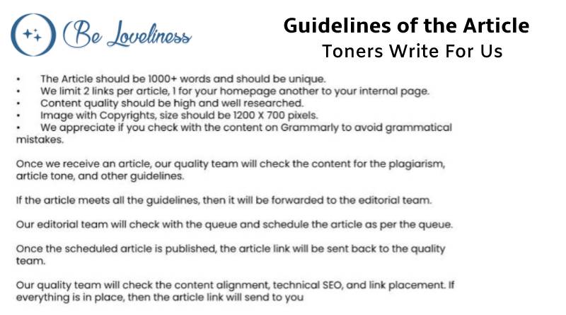 Guidelines Toners write for us