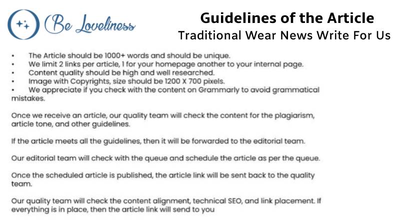 Guidelines Traditional write for us