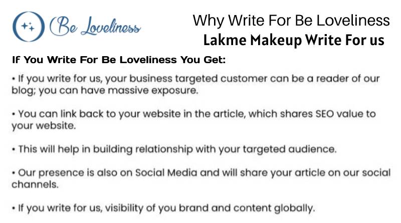 Why write for Lakme Makeup write for us