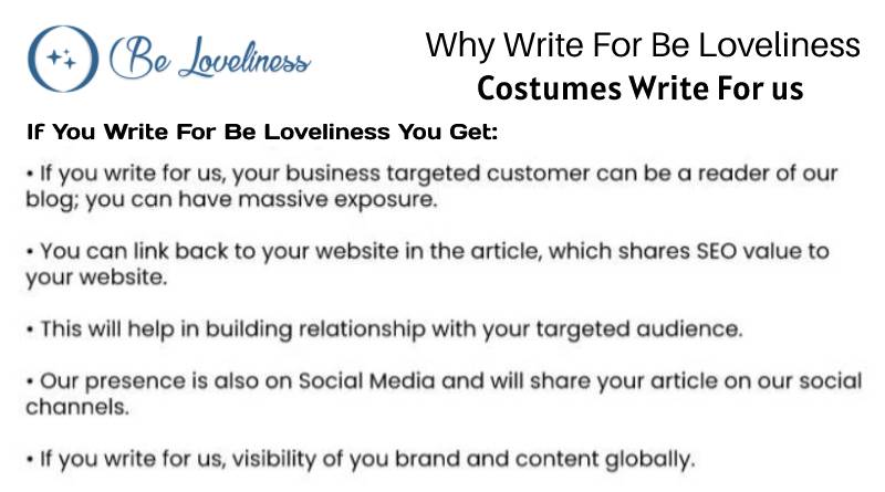 why write for costumes write for us