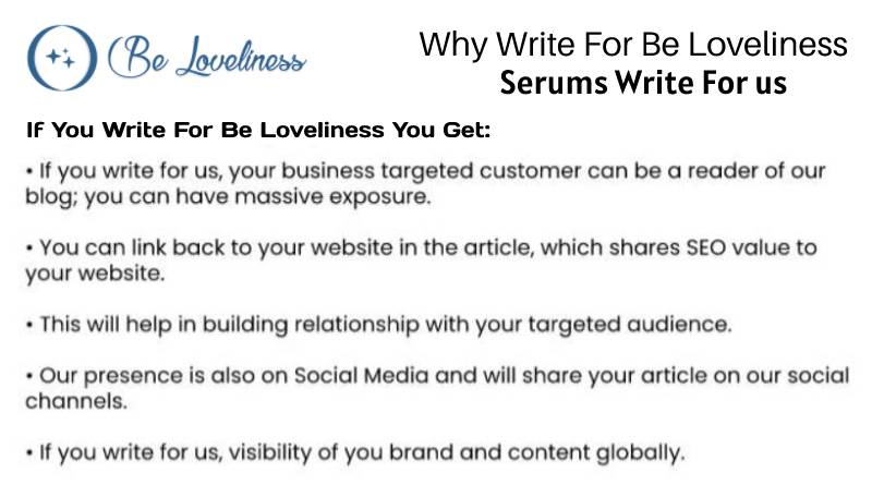 why write for us Serums write for us